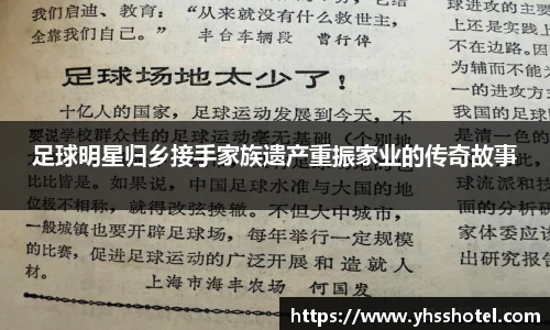 足球明星归乡接手家族遗产重振家业的传奇故事
